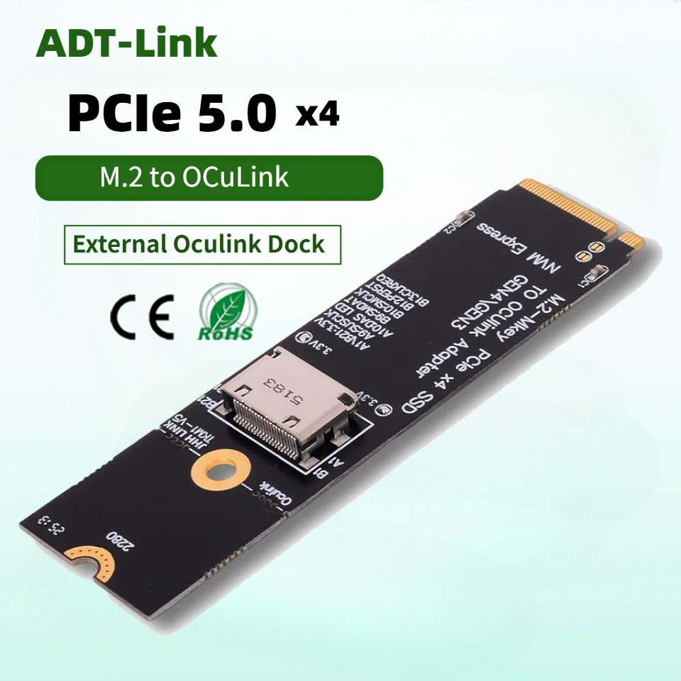 Oculink Egpu Dock Graphics Card - TKM1 PCIe 5.0 X4 OCuLink ノートパソコン用外付けグラフィックカード